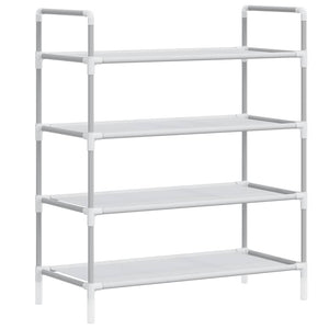 Schuhregal Silber 4 Böden