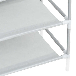 Schuhregal Silber 4 Böden