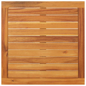 2-tlg. Garten-Lounge-Set mit Dunkelgrauen Kissen Akazienholz
