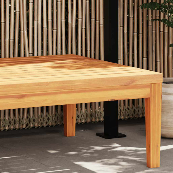 Gartentisch 64x64x29 cm Massivholz Akazie