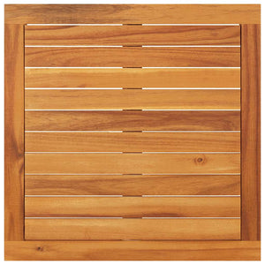 Gartentisch 64x64x29 cm Massivholz Akazie