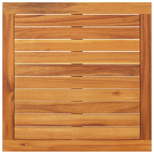 Gartentisch 64x64x29 cm Massivholz Akazie