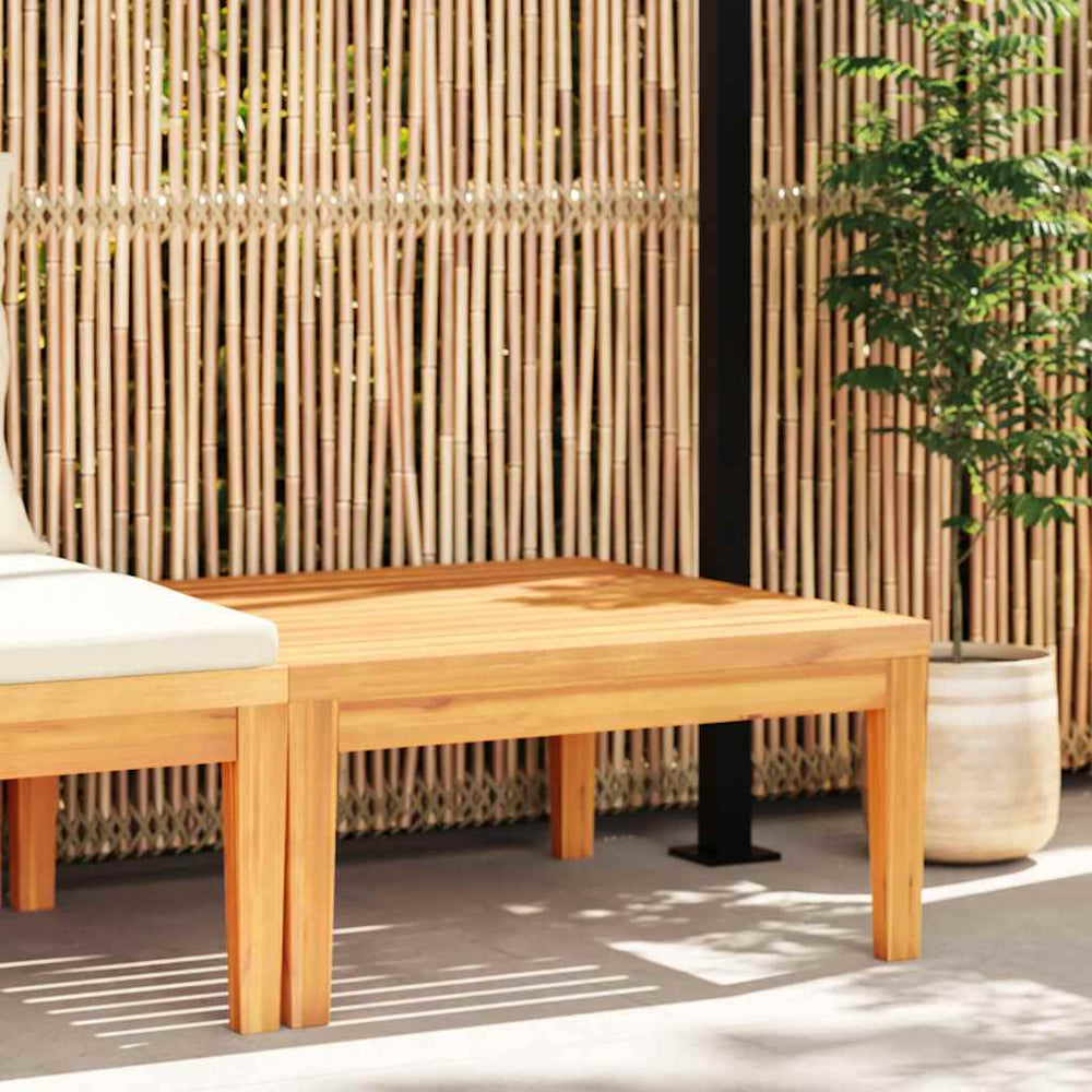 Gartentisch 64x64x29 cm Massivholz Akazie
