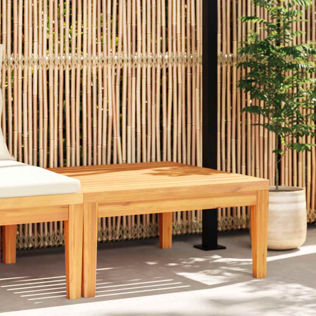 Gartentisch 64x64x29 cm Massivholz Akazie