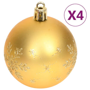 70-teiliges Weihnachtskugel-Set Gold und Rot