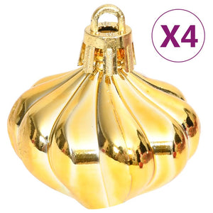 70-teiliges Weihnachtskugel-Set Gold und Rot