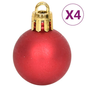 Weihnachtskugel Set Rot Weiß 64-teilig