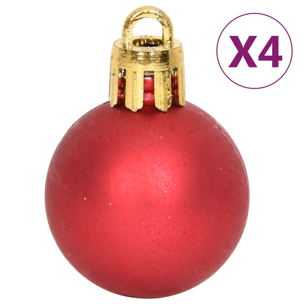 Weihnachtskugel Set Rot Weiß 64-teilig