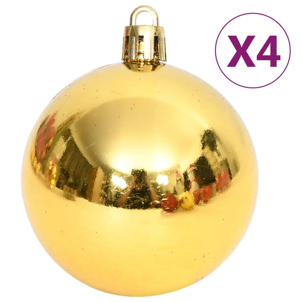 108-tlg. Weihnachtsbaumkugel Set Gold & Rot