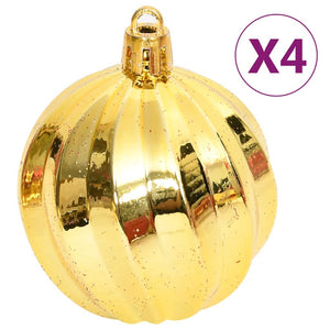 108-tlg. Weihnachtsbaumkugel Set Gold & Rot