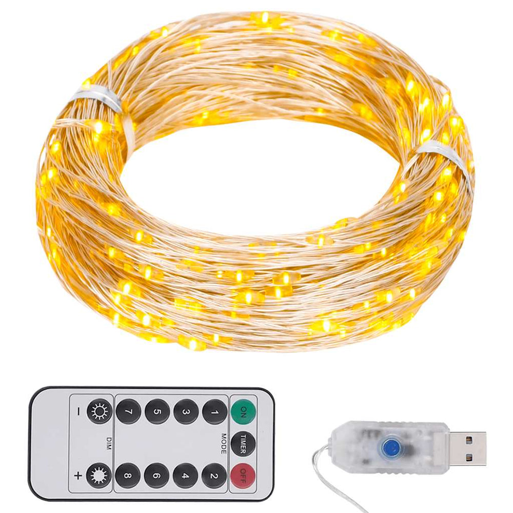 LED Lichterkette Warmweiß 15m