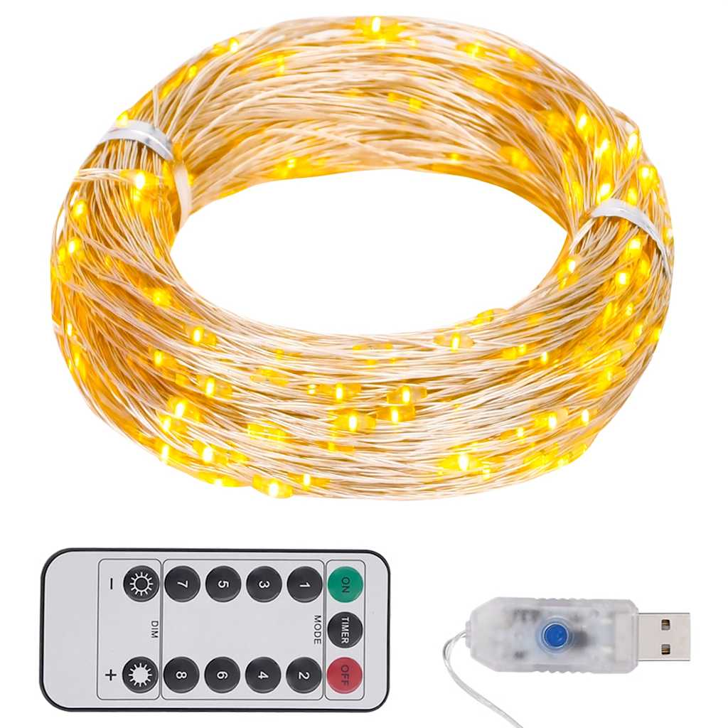 LED Lichterkette 300 LEDs Warmweiß 30m