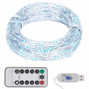 LED Lichterkette 300 LEDs Kaltweiß 30m