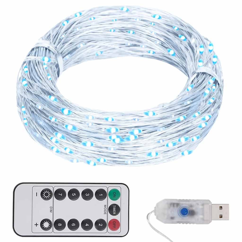 LED Lichterkette 300 LEDs Kaltweiß 30m