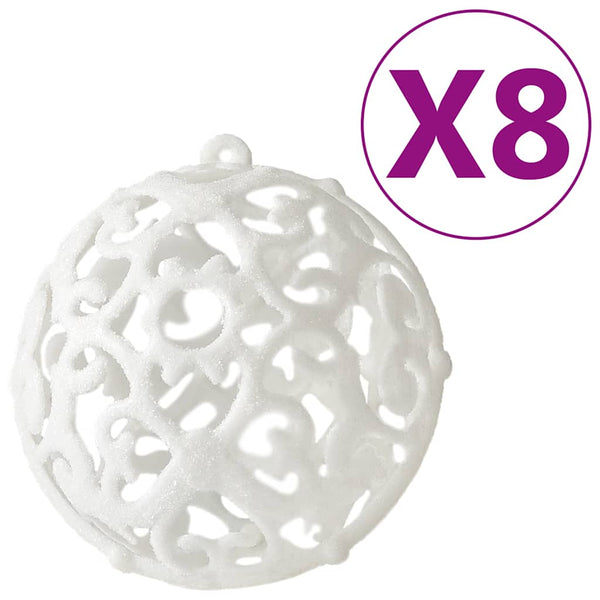 Weihnachtskugeln Set, 100-teilig, Weiß