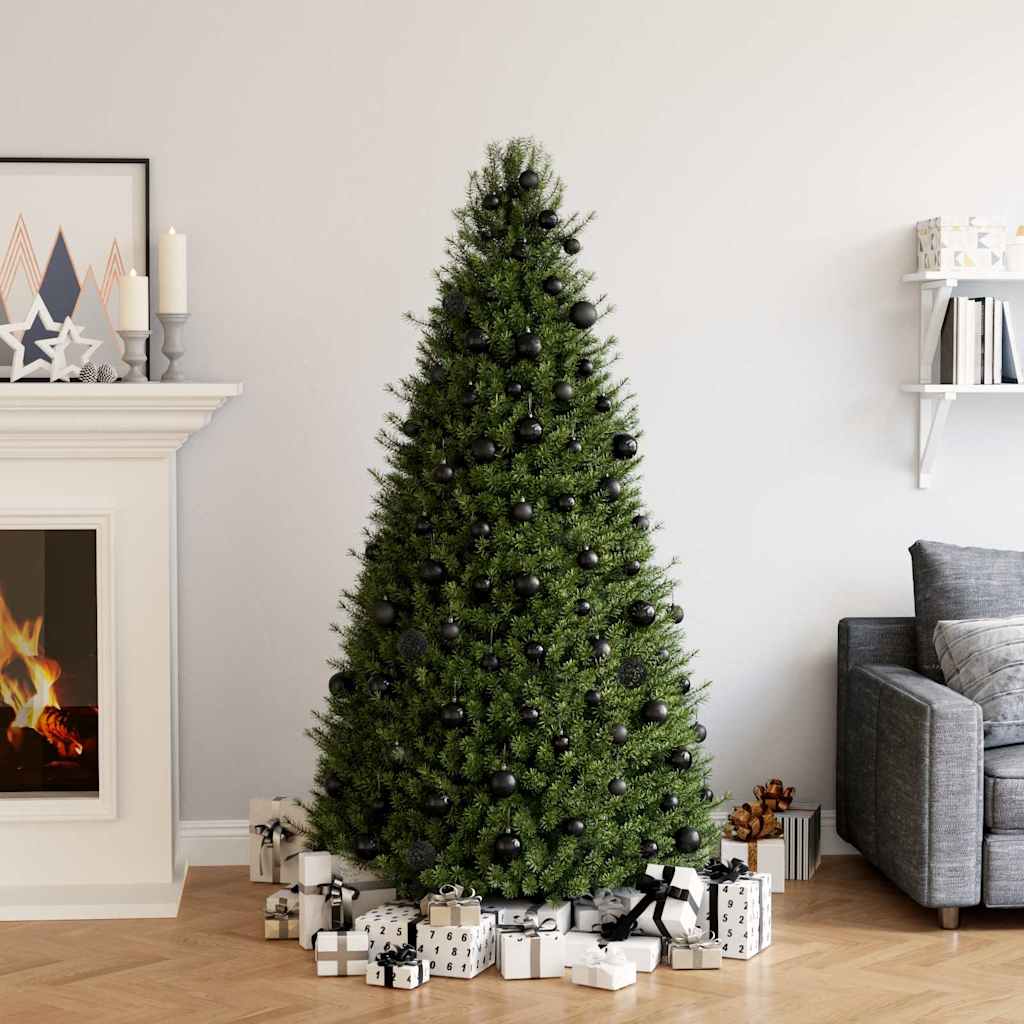100er Weihnachtskugel Set - Schwarz