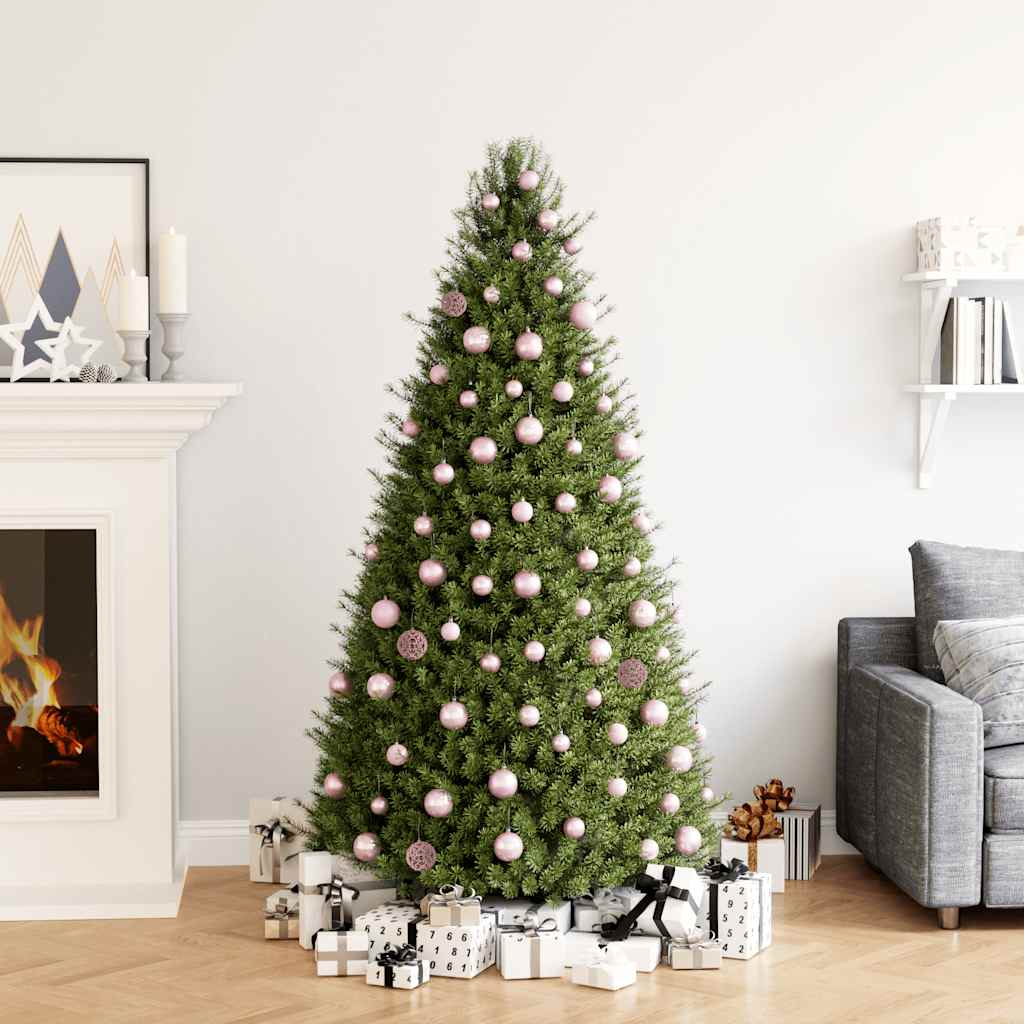 100-teiliges Weihnachtskugel-Set Rosa