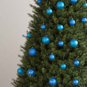 Blaues Weihnachtskugel-Set, 100-teilig
