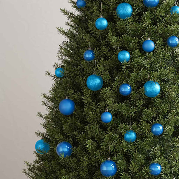 Blaues Weihnachtskugel-Set, 100-teilig