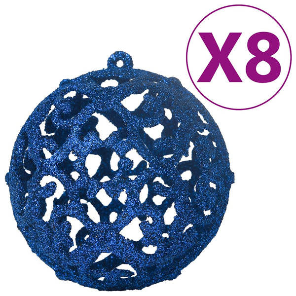 Blaues Weihnachtskugel-Set, 100-teilig