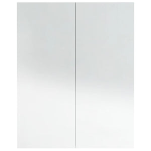 Spiegelschrank Bad 60 cm, Weiß Glänzend
