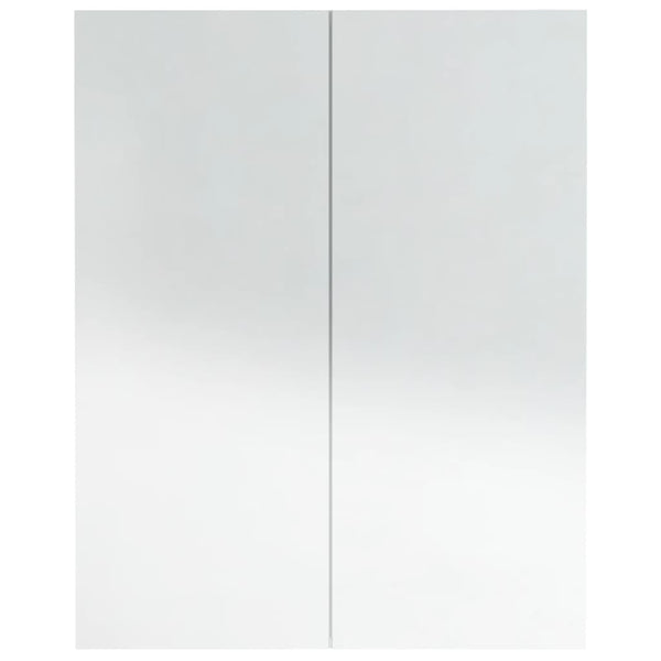 Spiegelschrank Bad 60 cm, Weiß Glänzend
