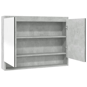 Bad Spiegelschrank Betongrau 80x60 cm