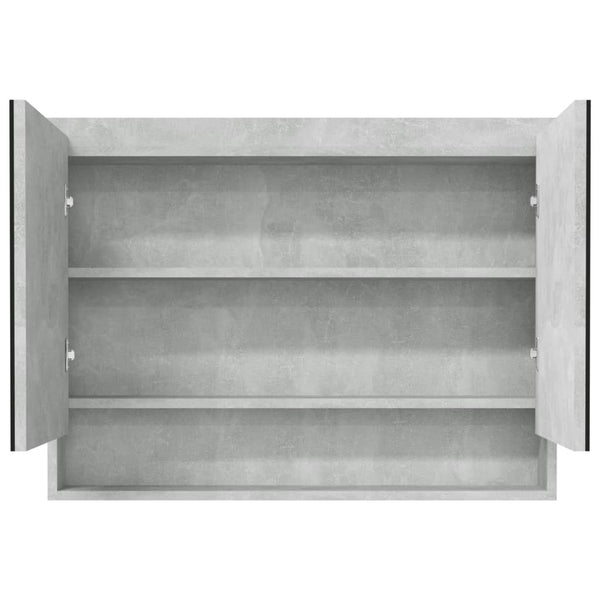Bad Spiegelschrank Betongrau 80x60 cm