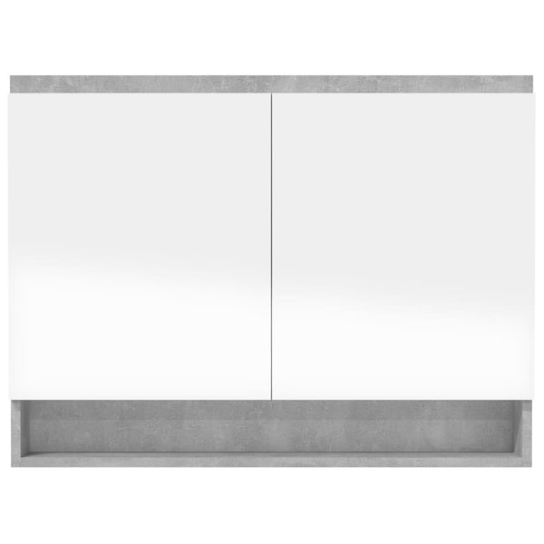 Bad Spiegelschrank Betongrau 80x60 cm