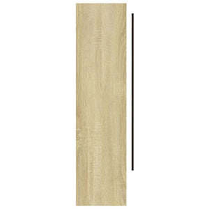 Bad Spiegelschrank 80x60 cm Weiß/Eiche