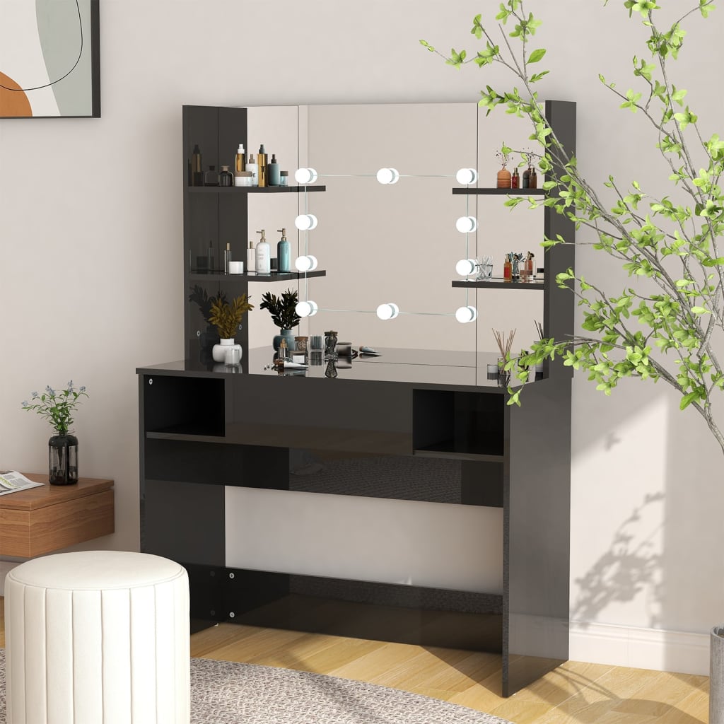 Schminktisch mit LED-Beleuchtung 100 cm