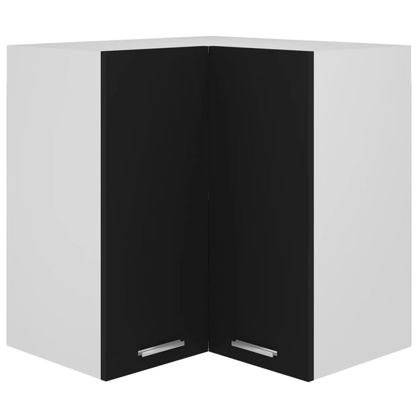 Eckhängeschrank Lyon Schwarz 57x57x60 cm