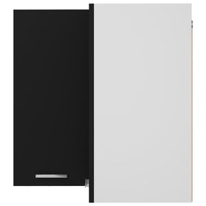 Eckhängeschrank Lyon Schwarz 57x57x60 cm