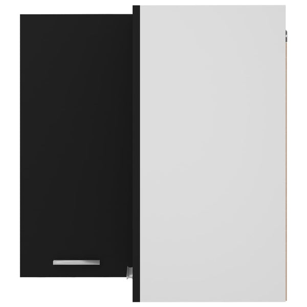 Eckhängeschrank Lyon Schwarz 57x57x60 cm
