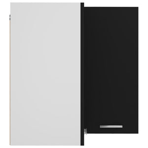 Eckhängeschrank Lyon Schwarz 57x57x60 cm