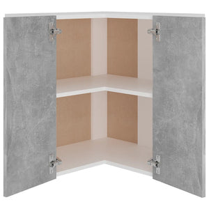 Eckhängeschrank Lyon Betongrau 57x57x60 cm