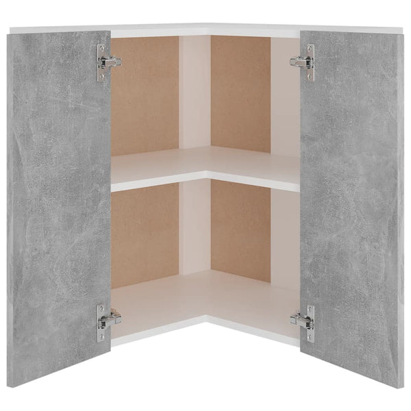 Eckhängeschrank Lyon Betongrau 57x57x60 cm