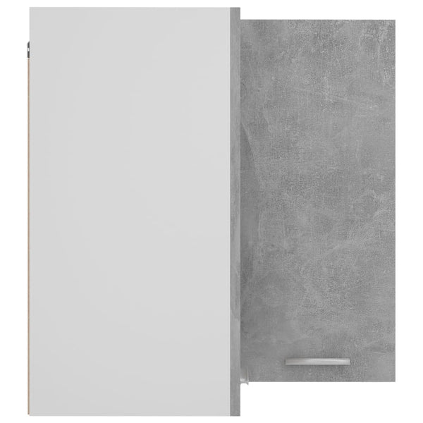 Eckhängeschrank Lyon Betongrau 57x57x60 cm