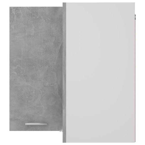 Eckhängeschrank Lyon Betongrau 57x57x60 cm
