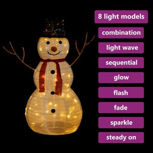 LED Schneemann Weihnachtsdeko 90cm
