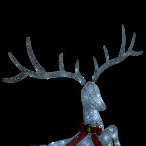 LED Rentier Weihnachtsdeko 120 LEDs Kaltweiß