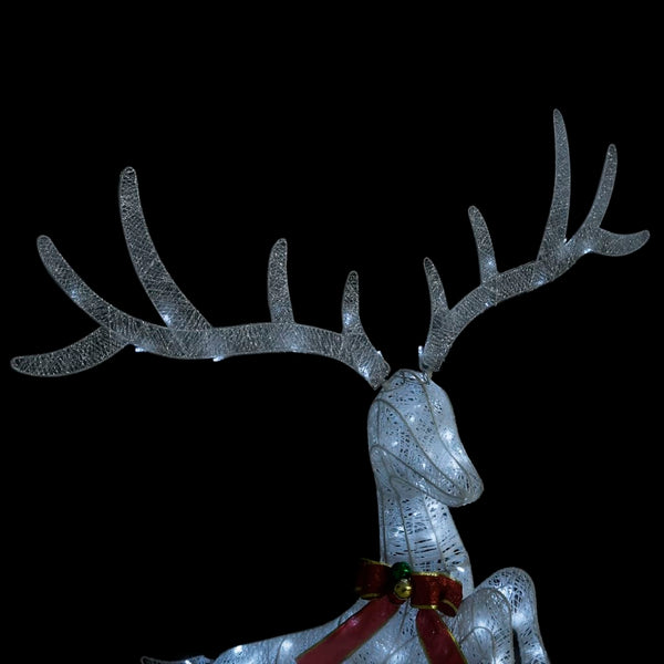LED Rentier Weihnachtsdeko 120 LEDs Kaltweiß
