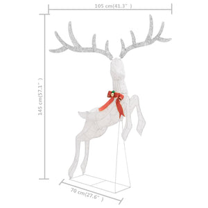 LED Rentier Weihnachtsdeko 120 LEDs Kaltweiß