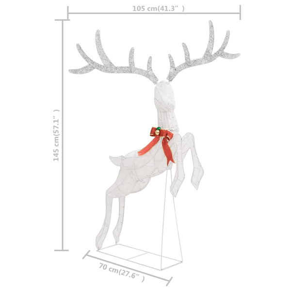 LED Rentier Weihnachtsdeko 120 LEDs Kaltweiß