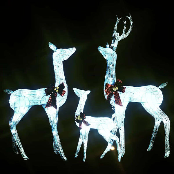 Rentier Familie Weihnachtsdeko mit 201 LEDs