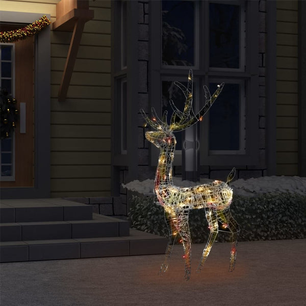 LED Rentier Weihnachtsdeko 140 LEDs Bunt