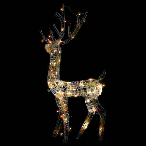 LED Rentier Weihnachtsdeko 140 LEDs Bunt