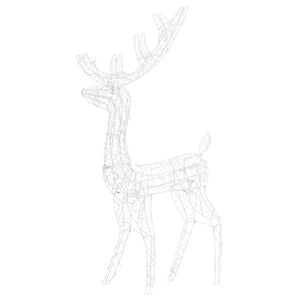 LED Rentier Weihnachtsdeko 140 LEDs Bunt
