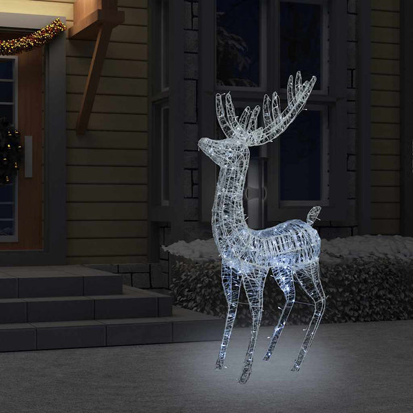 XXL LED Rentier Weihnachtsdeko - 180cm Kaltweiß