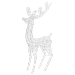 XXL LED Rentier Weihnachtsdeko - 180cm Kaltweiß